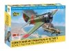 Zvezda 7330 I-16 Polikarpov Type 5 Soviet Fighter Aircraft WWII 1/72